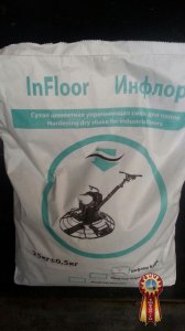 Упрочнитель поверхности бетонного пола. Топпинг